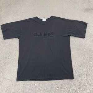 VTG Club Med Boutique Shirt Men XL Black Sonora Bay Short Sleeve‎ Tee